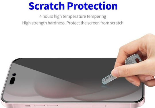 Enkay Privacy Full Face Tempered Glass (iPhone 15)