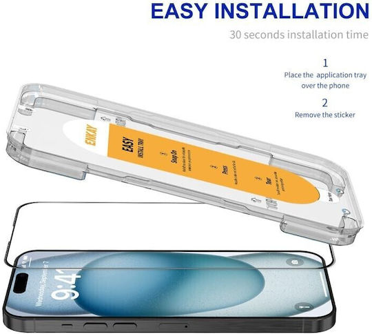 Enkay Full Face Tempered Glass (iPhone 15)