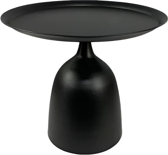 Rundes Beistelltisch Horizon Metall Schwarz M48xP48xH42,5cm