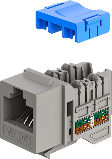 Keystone Module RJ45 77951 Cat 6a UTP Slim & Short Toolfree Grey DM131154