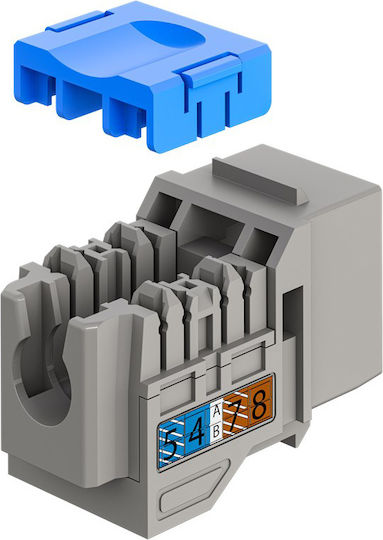 Keystone Module RJ45 77951 Cat 6a UTP Slim & Short Toolfree Grey DM131154