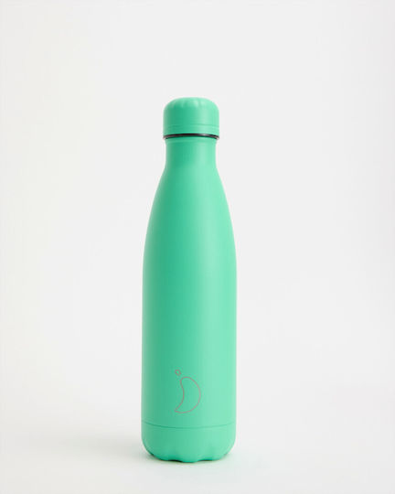 Chilly's Original All Matte Monochrome Μπουκάλι Θερμός Ανοξείδωτο BPA Free 500ml Apple