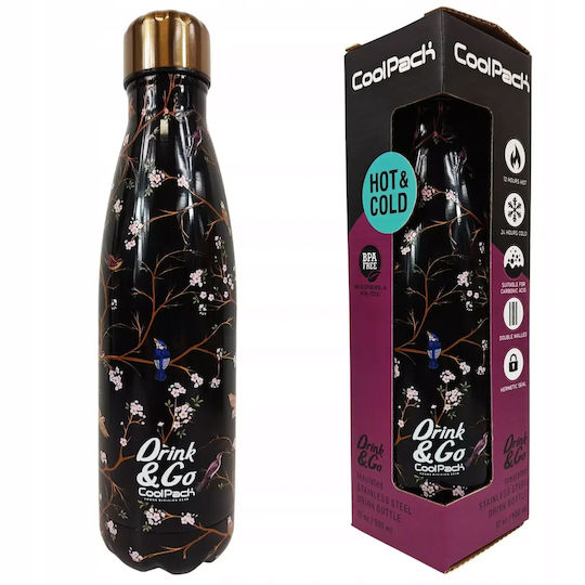 Coolpack Vilnius Thermosflasche Rostfreier Stahl 600ml Schwarze