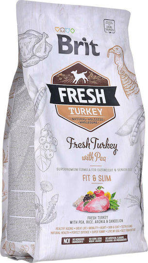 Brit Fresh Turkey Fit & Slim 2.5кг Суха Храна Диетичен за Възрастни Кучета с Турция