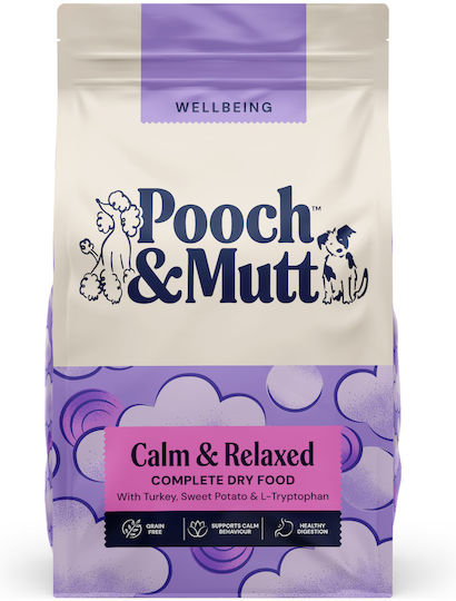 Pooch & Mutt Calm & Relaxed 10kg Ξηρά Τροφή χωρίς Σιτηρά για Ενήλικους Σκύλους με Γαλοπούλα