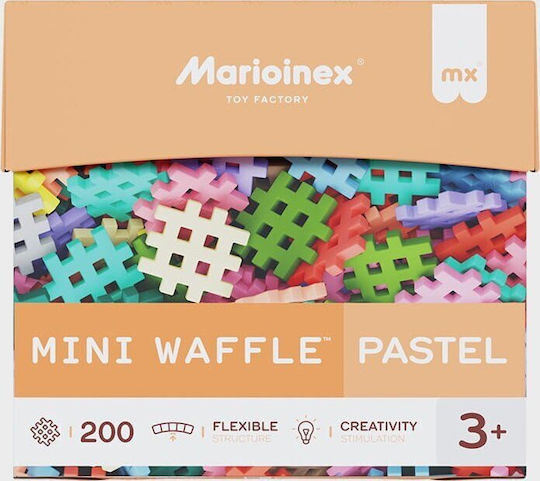 Marioinex Building Blocks Mini Waffle Pastel 200 Pieces