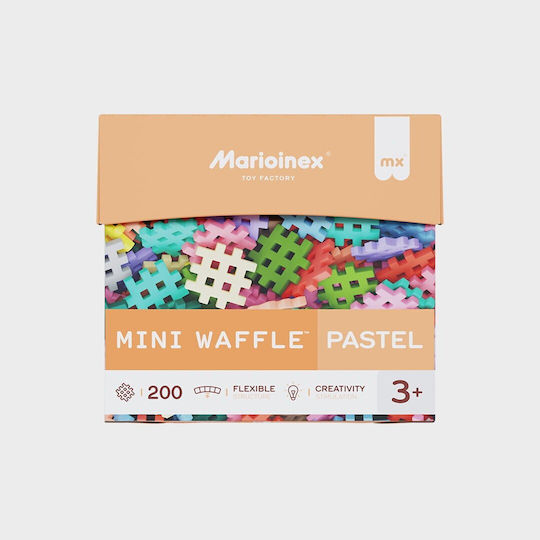 Marioinex Building Blocks Mini Waffle Pastel 200 Pieces