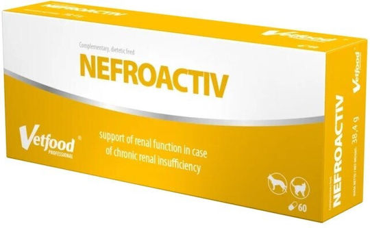 Vetfood Nefroactiv Hundeleckerbissen in Tabletten 60caps für Harnwege/Nieren
