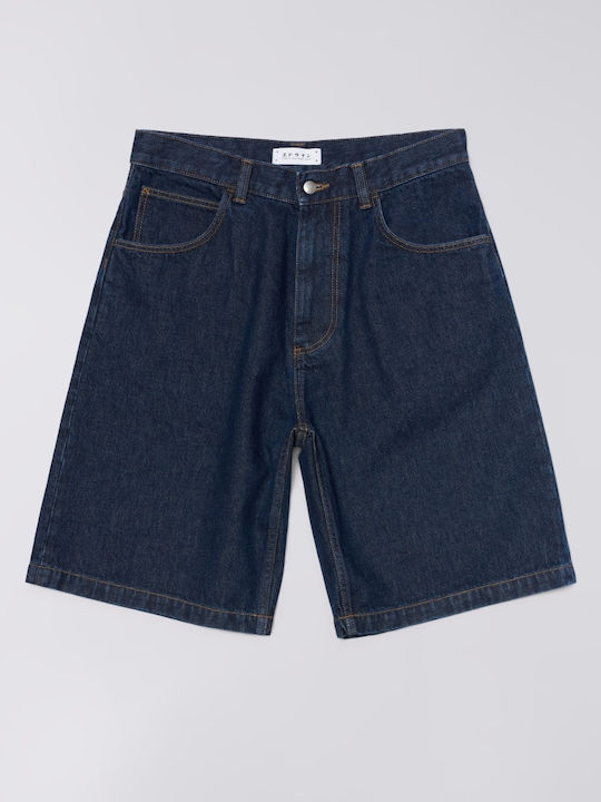Ανδρική Βερμούδα Blue/dark Marble Wash