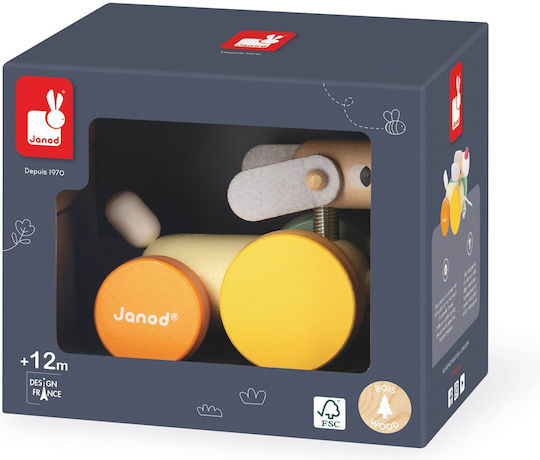 Janod Pull Along Wooden Toy for 12+ Months