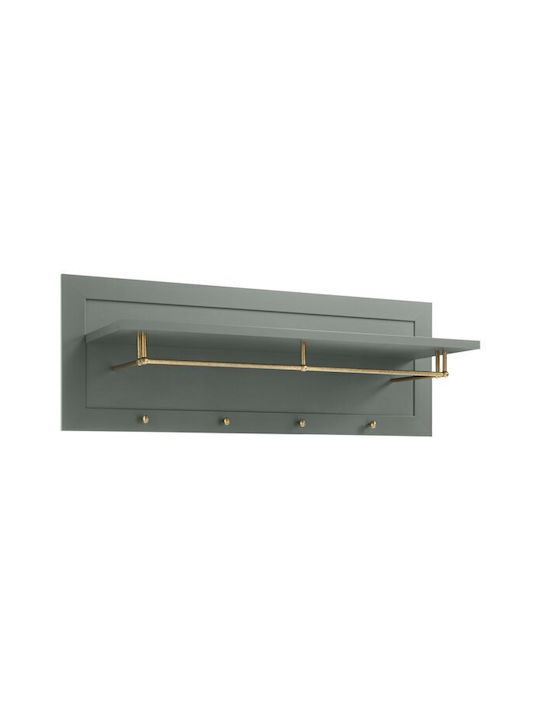 Evalira 123 Eingangsmöbel mit Garderobe Green 109x20x40cm