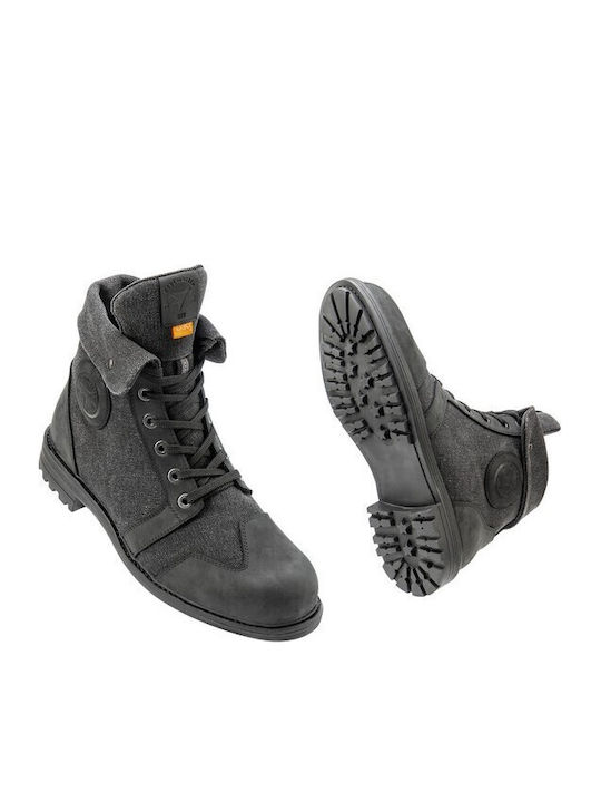 Stylmartin Smith WP Männer Reitstiefel Motorrad Leder Wasserdicht Schwarz