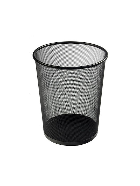 Osco Металик Кошче за офисни отпадъци 18лт Черен 24x24x35.5см