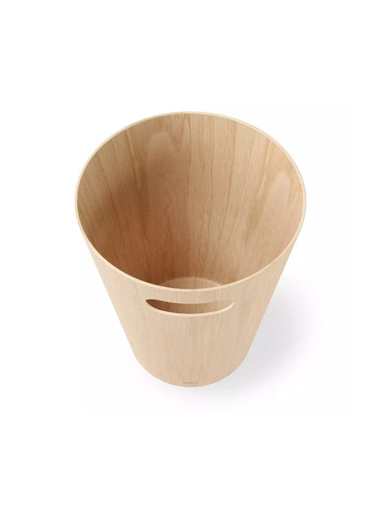 Umbra Woodrow Office Wooden Waste Bin 7.5lt Beige 23x22.9x28cm