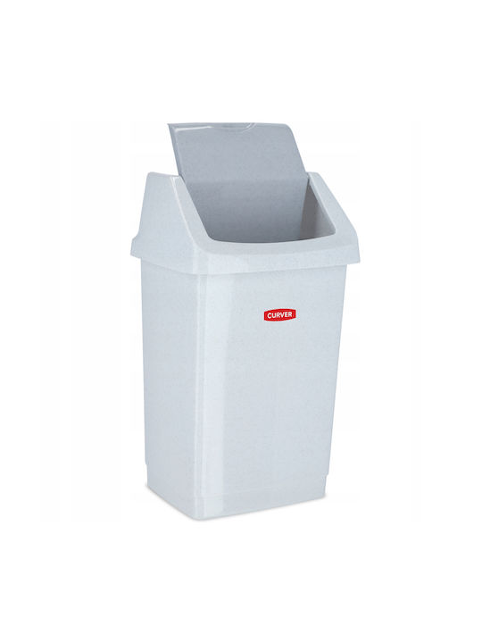 Curver Kunststoff Büroabfallbehälter 9Es Gray 18.9x18.9x38.1cm