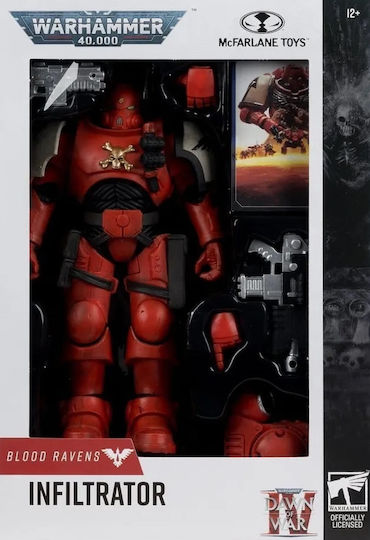 Warhammer 40,000 Action Figure Infiltrator Blood Ravens Dawn War 4 Height 20cm
