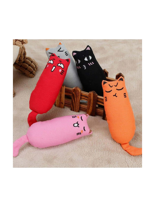 Cat Shape Toy Catnip Red Size 16x6cm