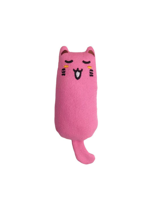 Cat-Shaped Toy Catnip Gray Size 16x6cm