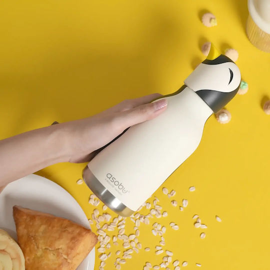 Asobu Bottle Kids Water Bottle Thermos Bestie Penguin 460ml