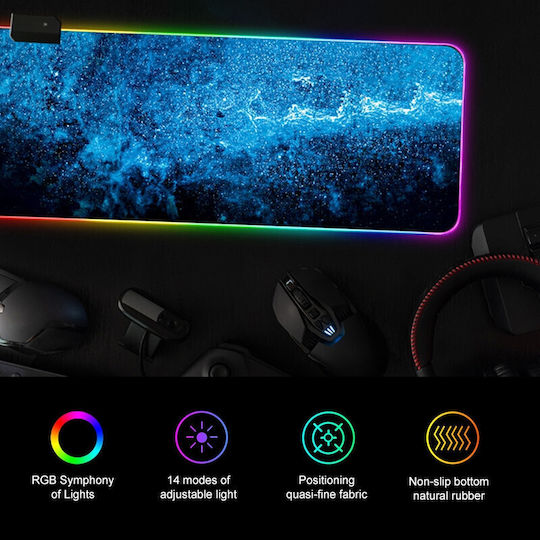 Mousepad Gaming Wt-5 Iluminare RGB 90x40cm Er D L