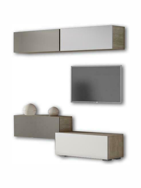 Smart No 6B Living Room TV Unit Gray L101xW45xH150cm