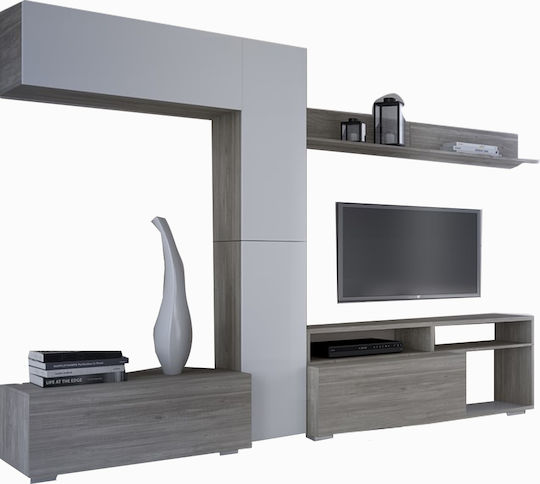 Unitate TV pentru sufragerie Smart No 2 Alb L303xA45xÎ210buc