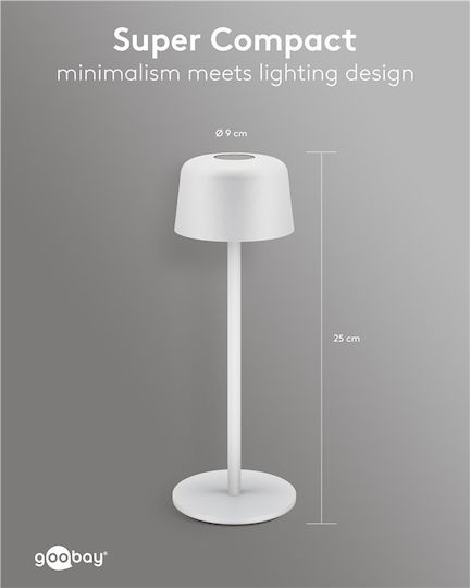 Goobay Διακοσμητικό Φωτιστικό LED Θερμό Λευκό 3000K 25x25εκ.