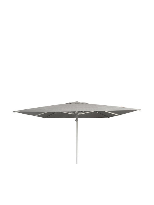 Professioneller Quadratischer Aluminium Garten- und Terrassen-Sonnenschirm Gladell Graue 3x3m