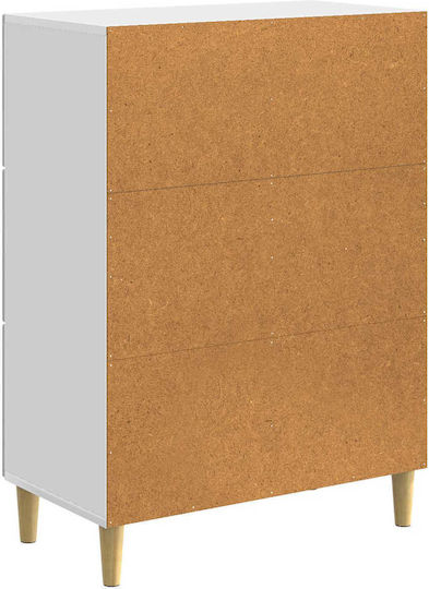 Holzsideboard mit Schubladen Weiß 66x34.5x90cm