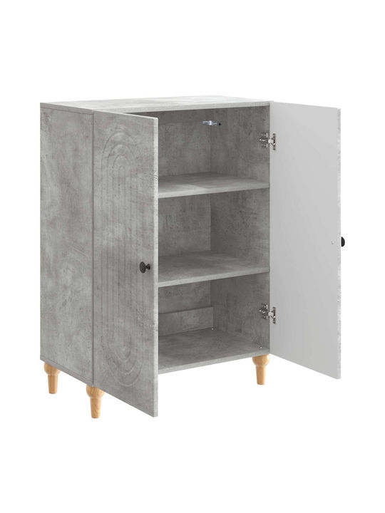 Μπουφές Ξύλινος Γκρι Σκυροδέματος 66x34.5x90cm