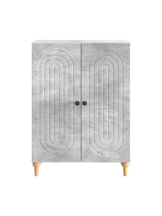 Μπουφές Ξύλινος Γκρι Σκυροδέματος 66x34.5x90cm