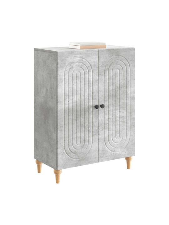 Μπουφές Ξύλινος Γκρι Σκυροδέματος 66x34.5x90cm