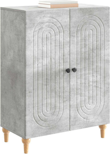 vidaXL Holz Sideboard Grau Beton 66x34.5x90cm