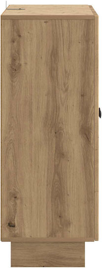 Sideboard aus Holz & Metall Eiche 66x34.5x90cm