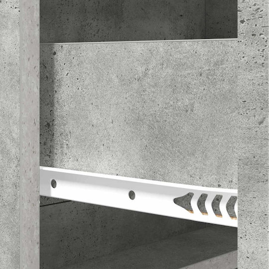 Bufet Din Lemn cu Sertare Gri Beton 66x34.5x92cm