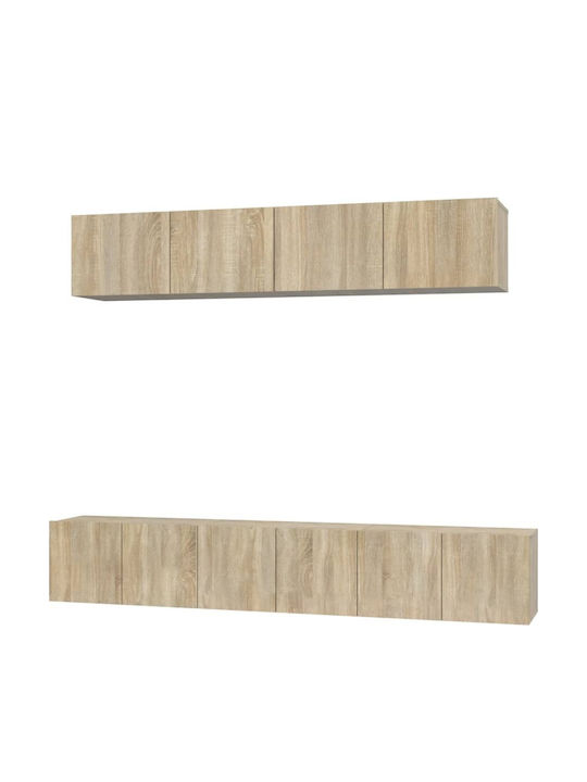 Living Room TV Unit Sonoma Oak 5pcs L80xW30xH30cm