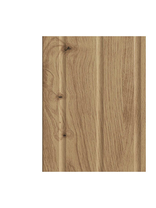 Sideboard aus Holz & Metall Eiche 34.5x33x92cm