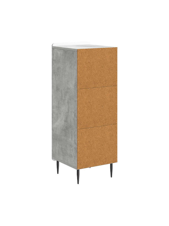 Sideboard from Wood & Metal Concrete Gray 34.5x33x92cm