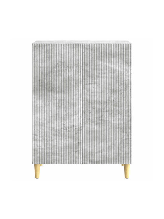 Wooden Sideboard Concrete Gray 66x34.5x90cm