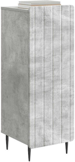 Sideboard aus Holz & Metall Grau Beton 34.5x33x92cm