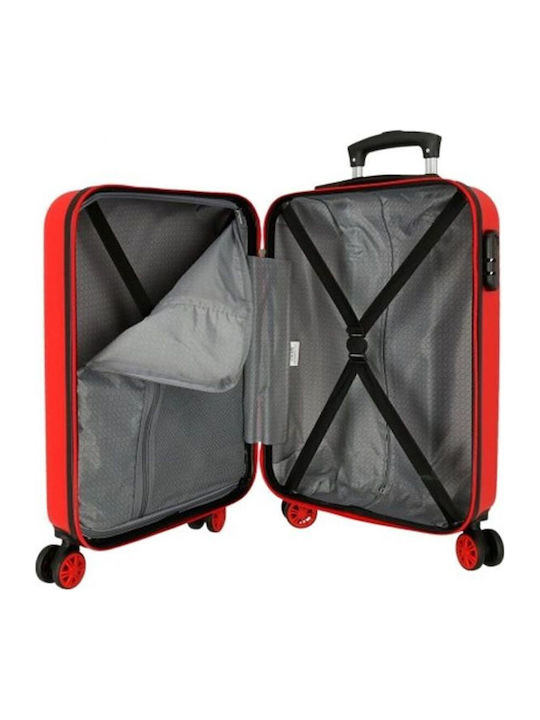 Disney Mickey Here Stars Kids Cabin Hard Multicolour Suitcase With 4 Wheels Height 55cm