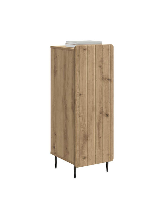 Sideboard aus Holz & Metall Eiche 34.5x33x92cm