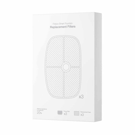 Petoneer Replacement Filters Πλαστική Ανταλλακτική Αντλία σε Λευκό Χρώμα