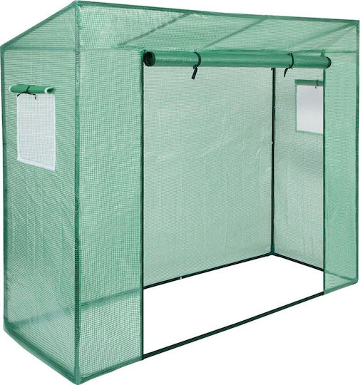 Θερμοκήπιο Ντομάτες Αγγούρια Saska Garden 200x77x168-150cm Pe Πράσινο