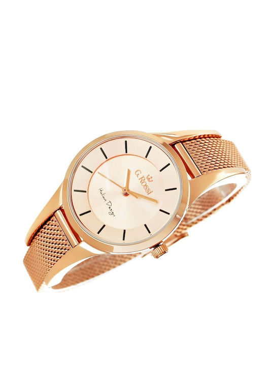 G.Rossi Women's Watch 26mm Battery with Silver Metal Bracelet