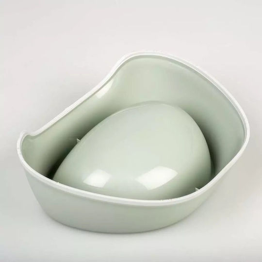 Duvo Plus Dog and Cat Food Bowl 200ml 20cm in White Color