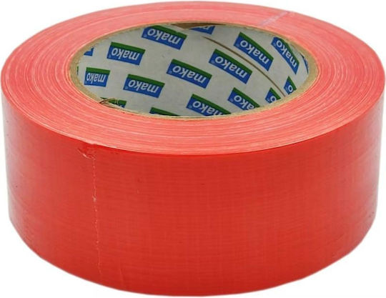 Mako Adhesive Fabric Tape Orange 50mx48mm