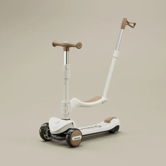 Scooter Kids Scooter Foldable Lecoco 3-Wheel with Seat White