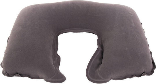 Inflatable Gray Travel Pillow