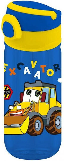 Recipient De Mâncare Pp 850ml Și Sticlă Pp 400ml Set Lingură Și Furculiță Must Team Excavator
